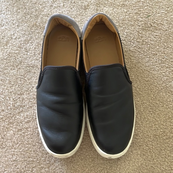 UGG Shoes - Ugg Black leather slip one